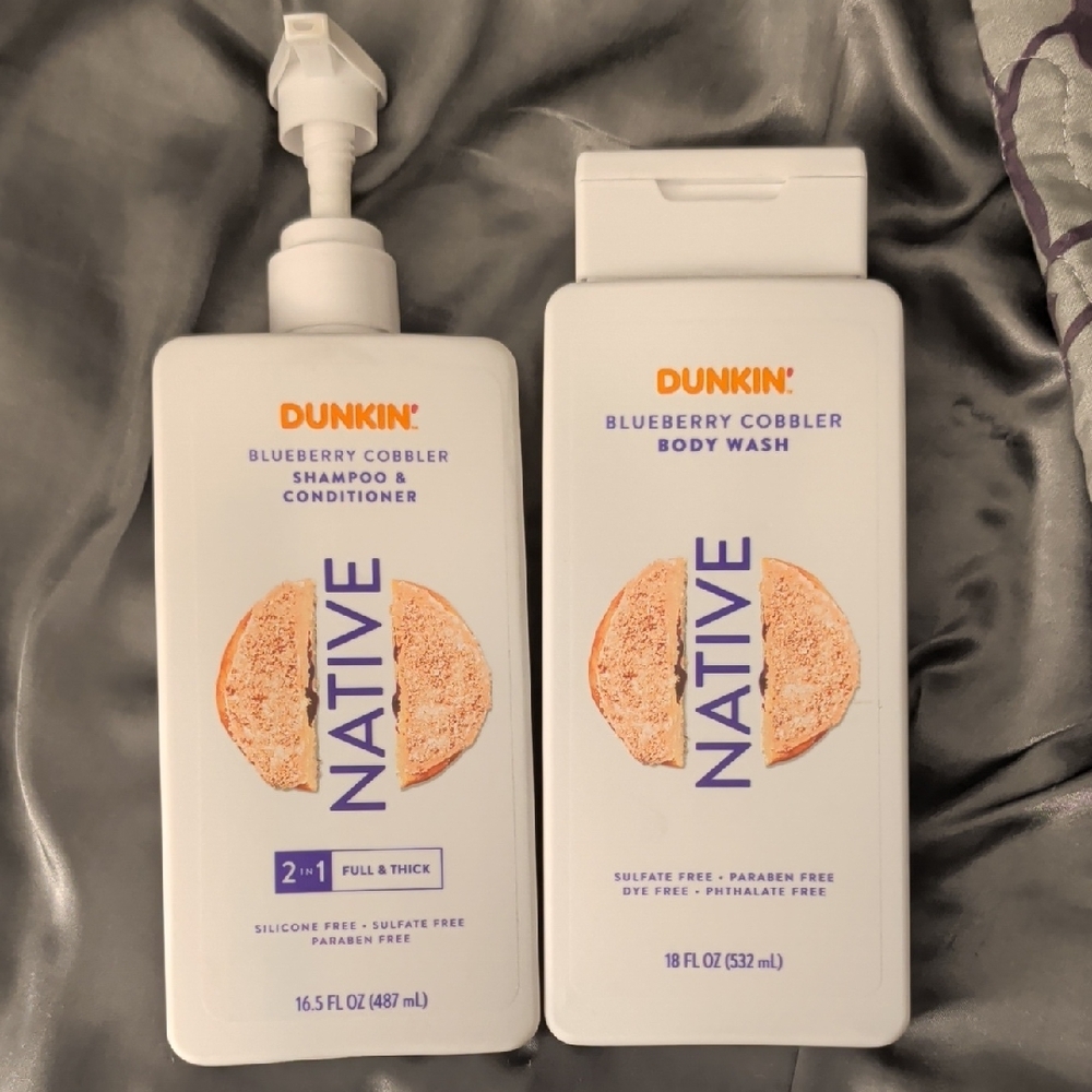 Native Blueberry Cobbler Shampoo & Conditioner with Body Wash